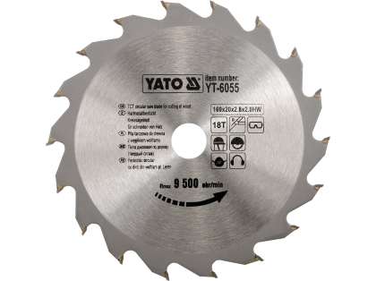 Disc Fierăstrău Wolfram Pentru Lemn 160X18Tx20Mm