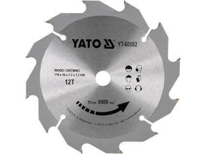 Disc Circular Pentru Lemn 170X12Tx16Mm