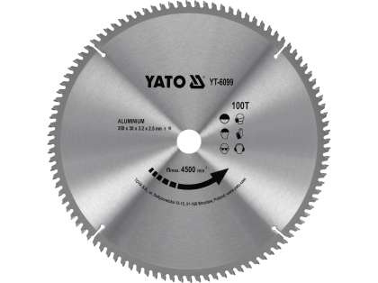 Disc Fierăstrău Circular Pentru Aluminiu 350X30X100Mm