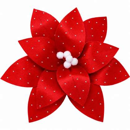 Floare Decorativa De Craciun 26x15cm Sysdh-a3025083