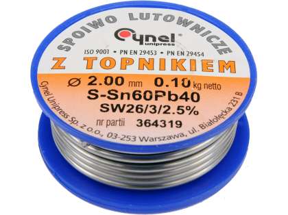 Cositor S-Sn60Pb40 2,0Mm/100G