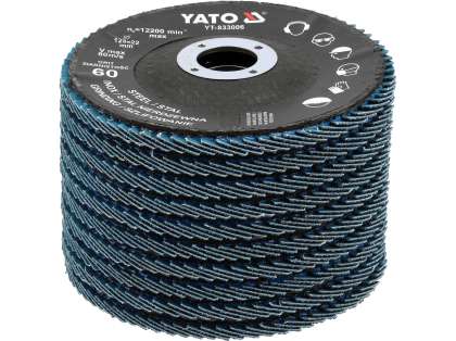 Târgă Cu Fibre Albastru P60 125Mm (10 Buc.)