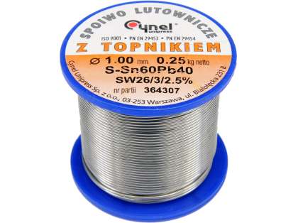 Cositor S-Sn60Pb40, 1,0Mm/250G