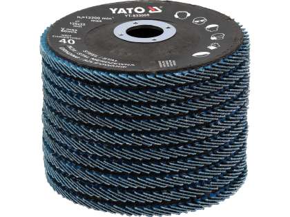 Tarcea Cu Fibre Albastru P40 125Mm (10 Buc)