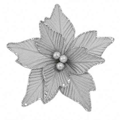 Floare Decorativa De Craciun 18x10cm Sysdh-a3025038