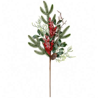 Crenguta Decorativa De Craciun - Bobite-crengi 68cm