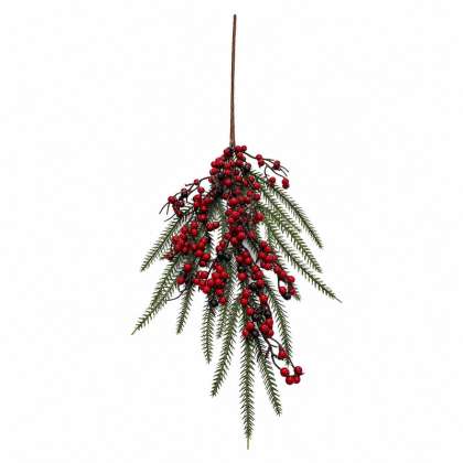 Crenguta Decorativa De Craciun - Bobite-ramuri 68cm
