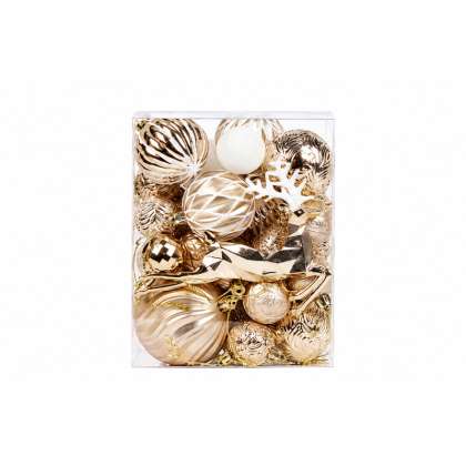Set Ornamente De Craciun / Bej - 48p.