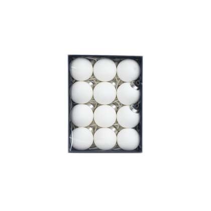 Set Ornamente Lux De Craciun / Alb - 12p.