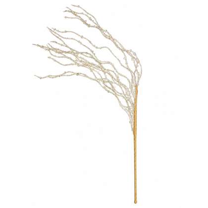 Crenguta Decorativa De Craciun - Sclipici Auriu 70cm
