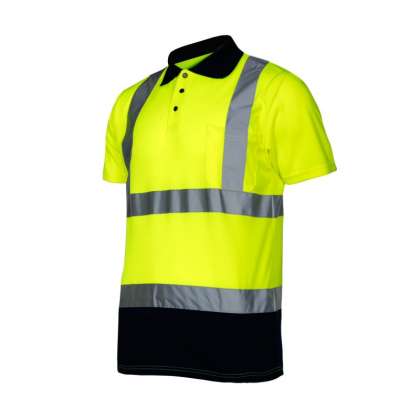 Tricou Reflectorizant Polo / Verde - S