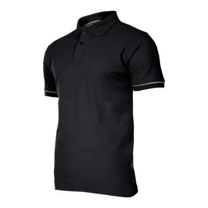 Tricou Bumbac Polo / Negru - 2Xl