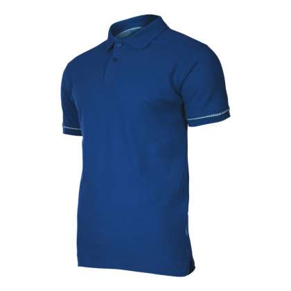 Tricou Bumbac Polo / Albastru - S