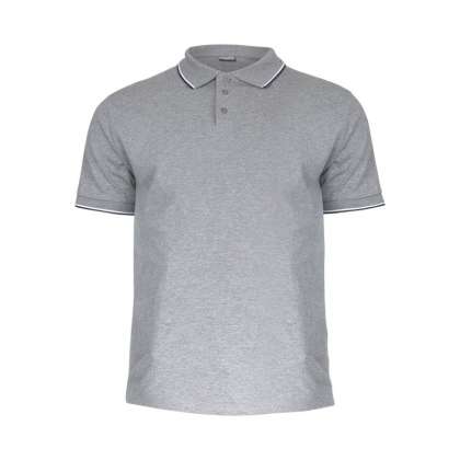 Tricou Bumbac Polo Subtire / Gri - S