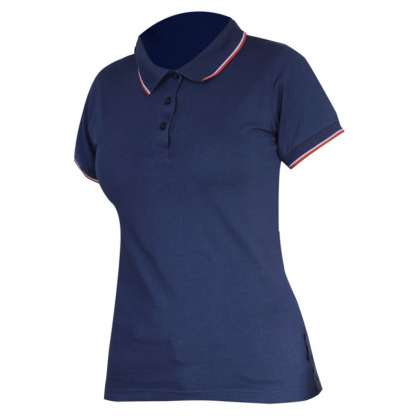 Tricou Bumbac Polo (Dama) / Albastru - M