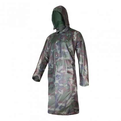 Pelerina Ploaie Cu Nasturi Si Fermoar / Camuflaj - 2Xl