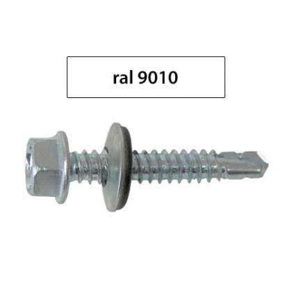 Suruburi Perforatoare Ral9010-Alb 4.8X20Mm, 250/Set