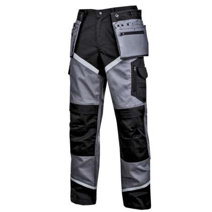 Pantaloni Lucru Gros Premium Negru-Gri - Xl/H-182