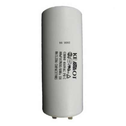 Condensator Motor Cu Surub Conector -  80Uf / 450V