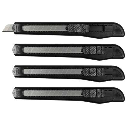 Set 4 cuttere inguste 9 mm 