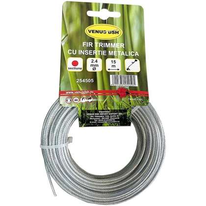 Fir Trimmer Rotund Cu Insertie Metalica 2.4 Mm X 15 M 