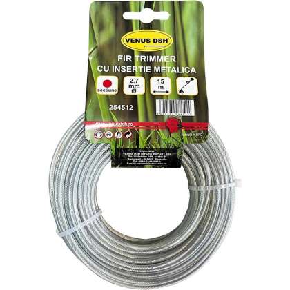 Fir Trimmer Rotund Cu Insertie Metalica 2.7 Mm X 15 M