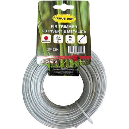 Fir Trimmer Rotund Cu Insertie Metalica 3.0 Mm X 15 M