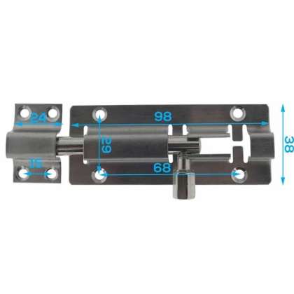 Zavor poarta 100 mm din otel inoxidabil 