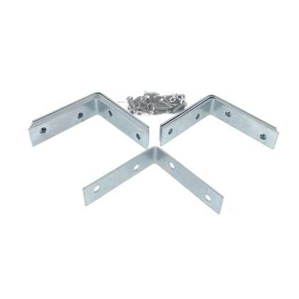 Set 8 coltare pentru scaun 60 x 60 x 16 mm si 32 suruburi 