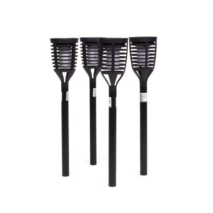  Set 4 lampi  solare pentru gradina , 41 cm , efect de flacara 