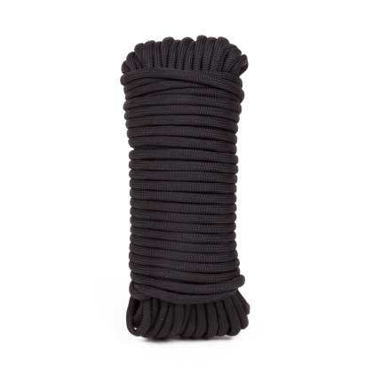 Sfoara paracord 3 mm x 15 metri , culoare negru 