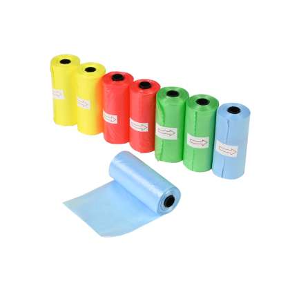 Set 8 role saci igienici pentru caini ,15 buc/rola ,dimensiune sac 22,5 x 29,5 cm,culori diferite 