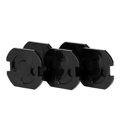 Protector priza 5 bucati , culoare negru 