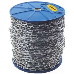 Lant Comercial Galvanizat Za Medie 3.5 X 19 X 13 Mm (Ml) - 100 M, Tambur