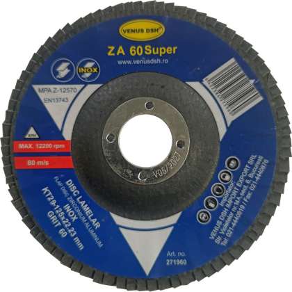 Disc Lamelar Frontal Inox Kt29 - 125X22.23 Mm, Gr. 60