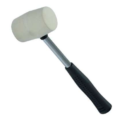 Ciocan Cauciuc Moale Cu Maner Metalic 65mm / 450g