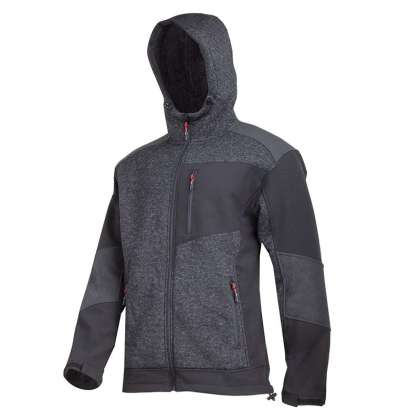 Jacheta Elastica Tip-sherpa Cu Gluga / Negru - 3xl
