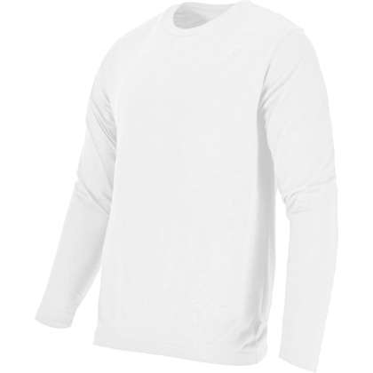 Tricou Bumbac Subtire Cu Maneca Lunga / Alb - Xl