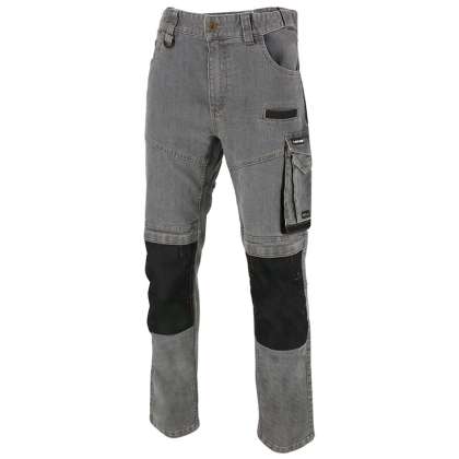 Pantalon Lucru Tip-blugi Slim-fit Elastic Gri - 2xl