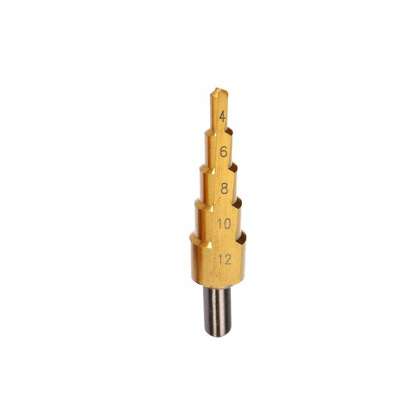 Burghiu Metal Hss-ti Conic In Trepte 4-12mm