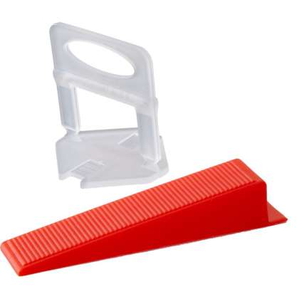 Set 300 Distantiere Clips Nivelare Cu 100 Pene - 2.0mm