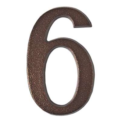 Semn Cifra Cu Surub Fixare - 200mm / Bronz-antic / 7