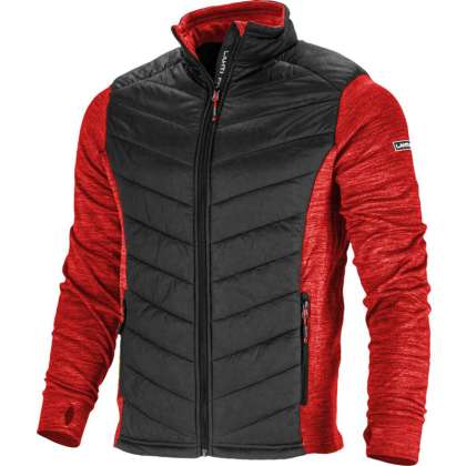 Jacheta Cu Imprimeu Si Matlasare / Rosu-negru - 3xl