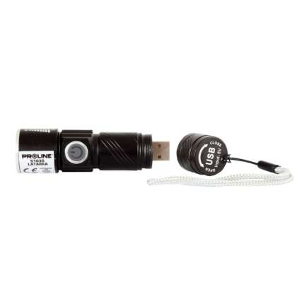 Lanterna Buzunar Led3w / 160lumen / 600mah / Usb - 95mm