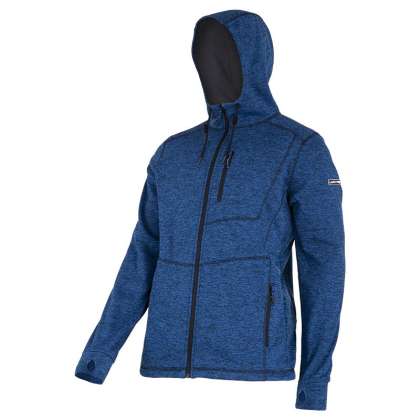 Jacheta Cu Imprimeu Si Gluga / Albastru - 3xl