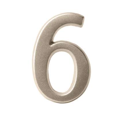 Semn Cifra Cu Adeziv Fixare - 50mm / Nichel / 0