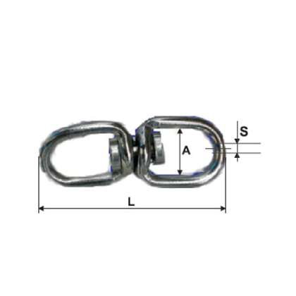Articulatie Inel - Inel Zincata 3.8mm / 14x50mm
