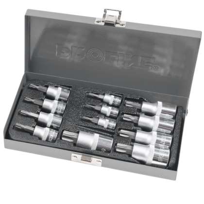 Trusa Varfuri Torx T8-t60 Cu Adaptoare - 12p.