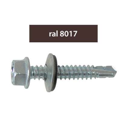 Suruburi Perforatoare Ral8017-maroniu 4.8x35mm, 250/set