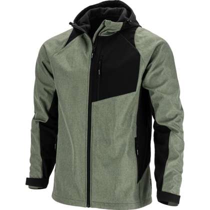 Jacheta Elastica Cu Gluga / Gri-verzui - S